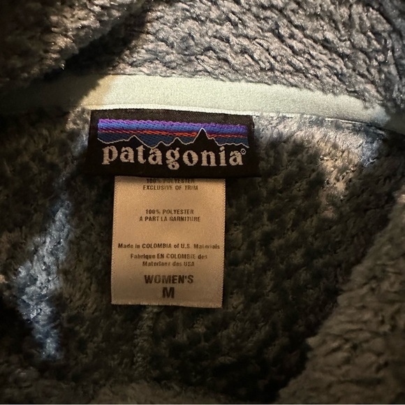 Patagonia Light Blue Better Sweater Jacket Fleece Zip Up Medium Cold Weather - Picture 8 of 13